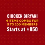 Chicken Biryani Combo 4 Items For 5 Members